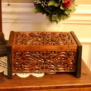 Wooden Urn Box for Human Ashes